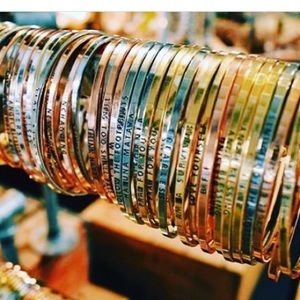 Over 100 Inspirational Sayings On Dainty Bracelet